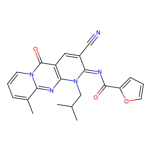C22H19N5O3 structure