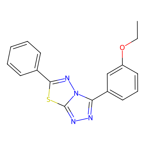 3-(3-Ethoxyphenyl)-6-phenyl-[1,2,4]triazolo[3,4-b][1,3,4]thiadiazole structure