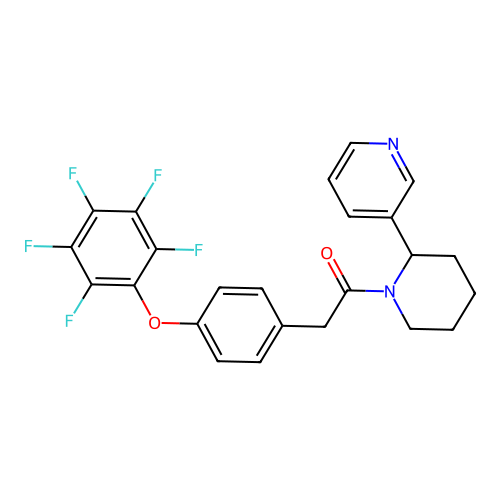 2-[4-(Pentafluorophenoxy)phenyl]-1-[2-(pyridin-3-yl)piperidin-1-yl]ethanone structure