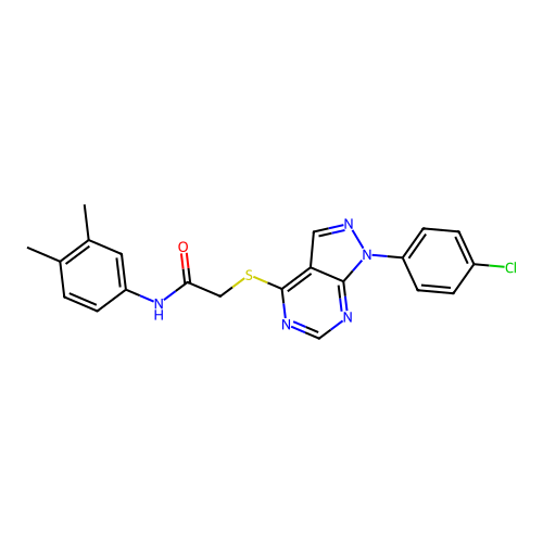 C21H18ClN5OS structure