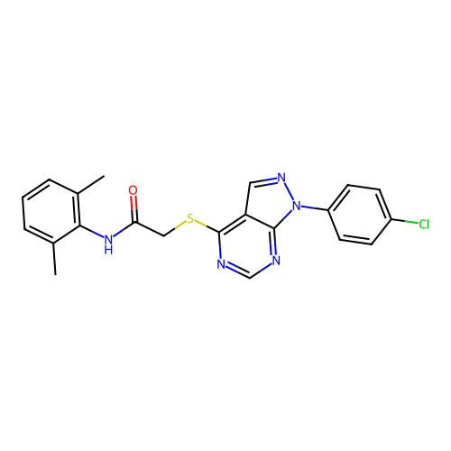 C21H18ClN5OS structure