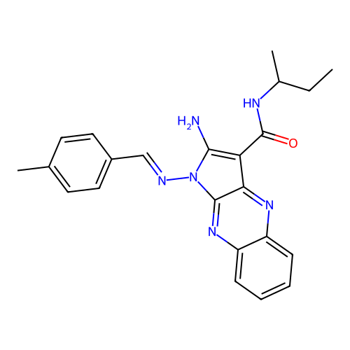 C23H24N6O structure
