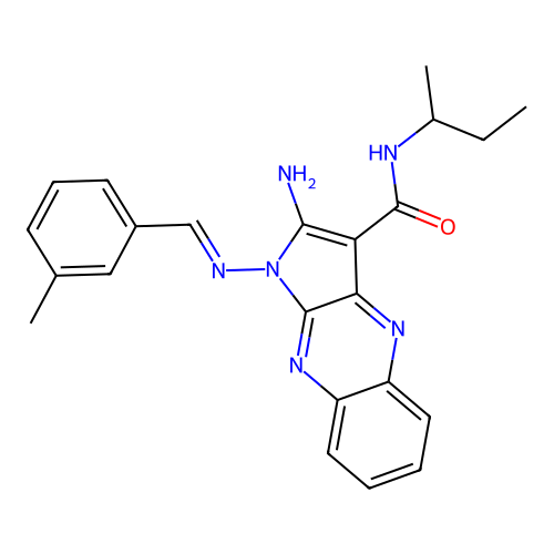 C23H24N6O structure