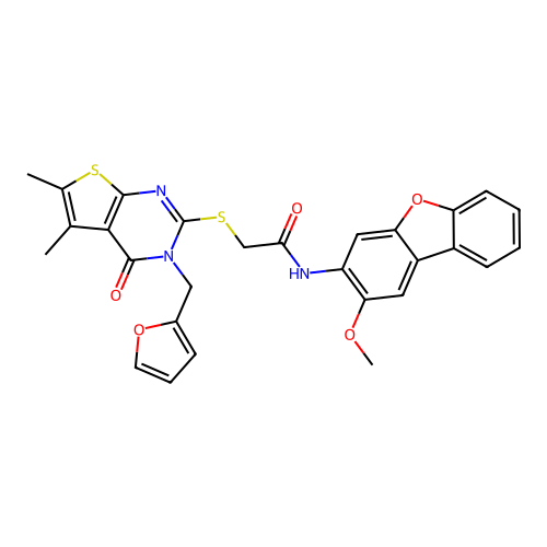 Acetamide,2-[[3- -3,4-dihydro-5,6-dimethyl-4-oxothieno[2,3-d]pyrimidin-2-yl]thio]-N- - structure