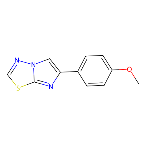 6-(4-Methoxyphenyl)imidazo[2,1-b][1,3,4]thiadiazole structure