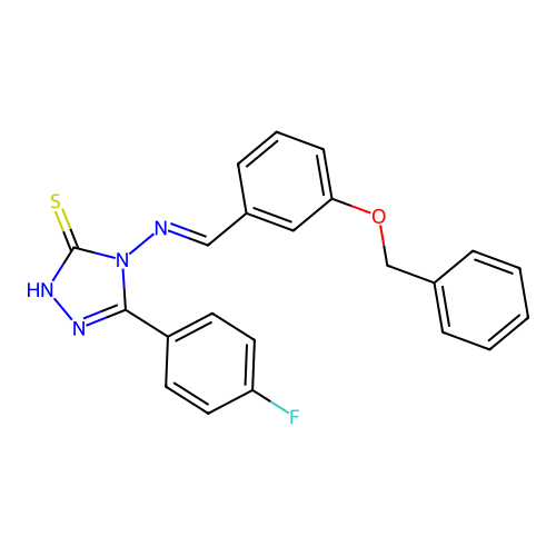 C22H17FN4OS structure
