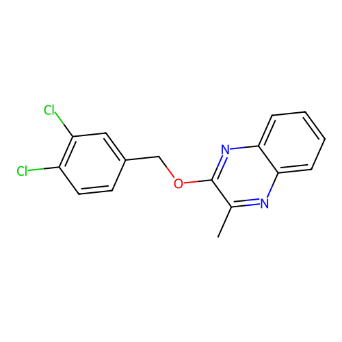 2-[(3,4-Dichlorobenzyl)oxy]-3-methylquinoxaline structure