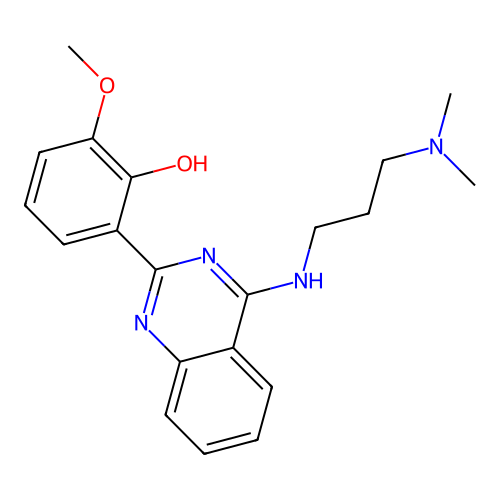 2-(4-((3-(Dimethylamino)propyl)amino)quinazolin-2-yl)-6-methoxyphenol structure