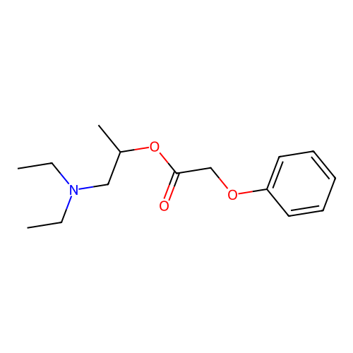 1-(Diethylamino)propan-2-yl phenoxyacetate structure