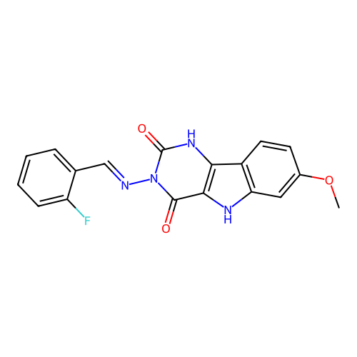 C18H13FN4O3 structure