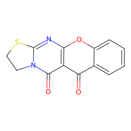 2,3-Dihydrochromeno[2,3-d]thiazolo[3,2-a]pyrimidine-5,6-dione structure