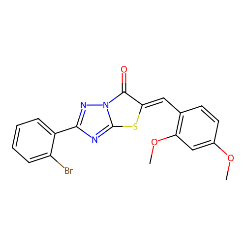 C19H14BrN3O3S structure