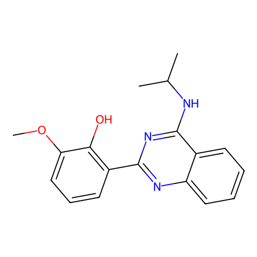2-Methoxy-6-[4-(propan-2-ylamino)quinazolin-2-yl]phenol structure