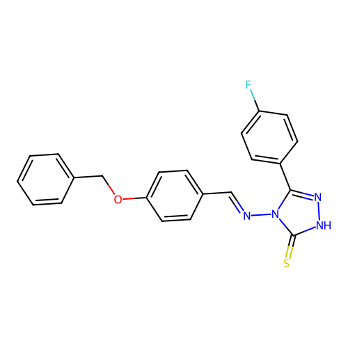 C22H17FN4OS structure