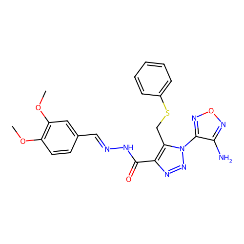 C21H20N8O4S structure