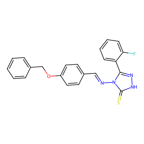 C22H17FN4OS structure