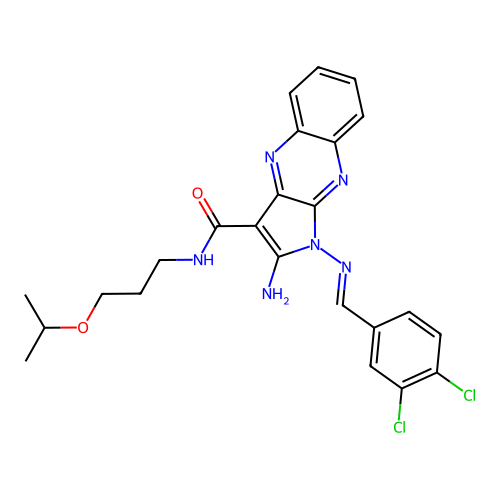 C24H24Cl2N6O2 structure