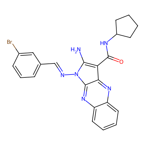 C23H21BrN6O structure