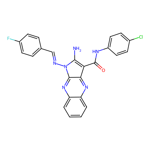 C24H16ClFN6O structure