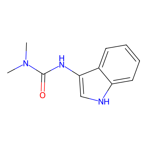 3-(1H-indol-3-yl)-1,1-dimethylurea structure