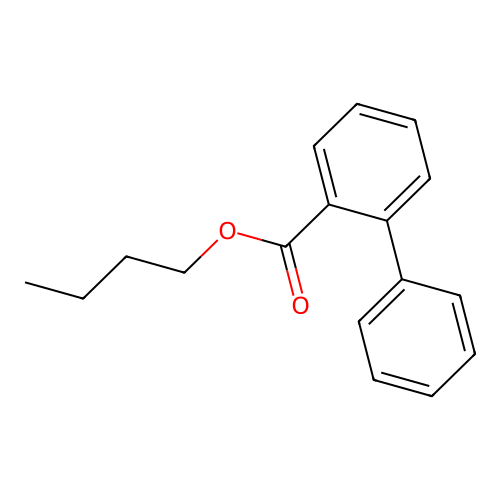 [1,1'-Biphenyl]-2-carboxylic acid, butyl ester structure