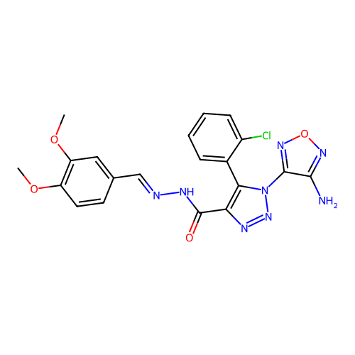 C20H17ClN8O4 structure