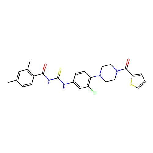 C25H25ClN4O2S2 structure
