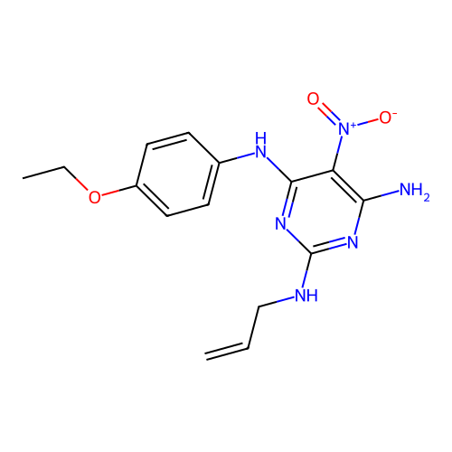 [6-Amino-5-nitro-2-(prop-2-enylamino)pyrimidin-4-yl](4-ethoxyphenyl)amine structure