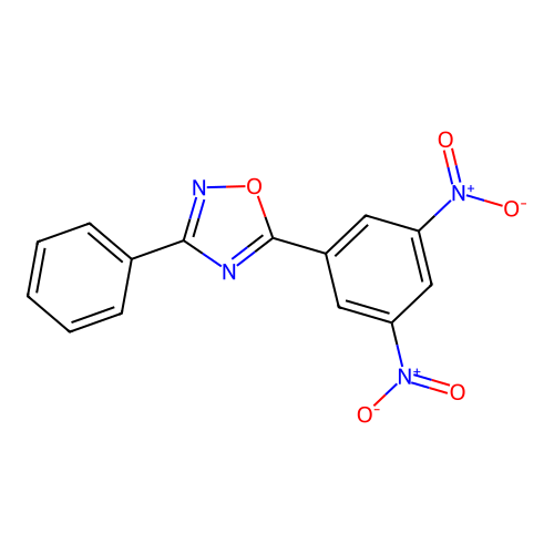5-(3,5-Dinitrophenyl)-3-phenyl-1,2,4-oxadiazole structure