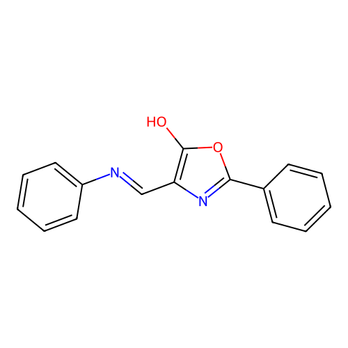 5(4H)-Oxazolone, 2-phenyl-4-[(phenylamino)methylene]- structure