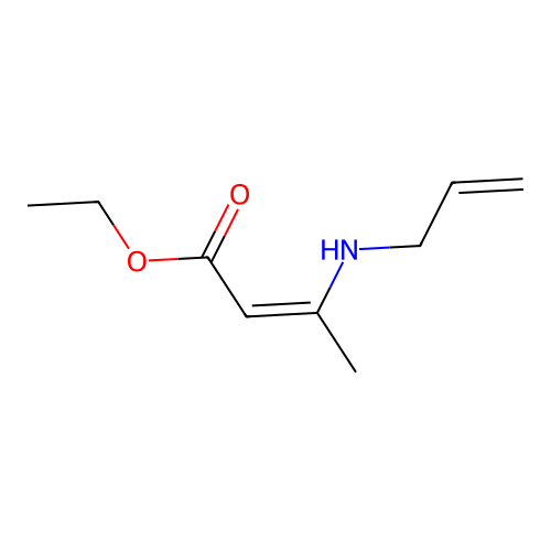 Ethyl 3-(prop-2-enylamino)but-2-enoate structure