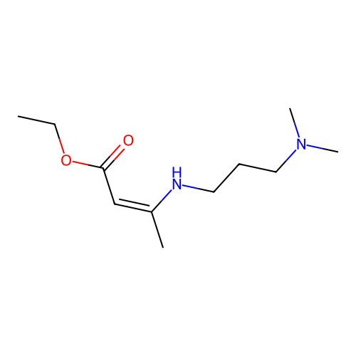 Ethyl 3-[3-(dimethylamino)propylamino]but-2-enoate structure