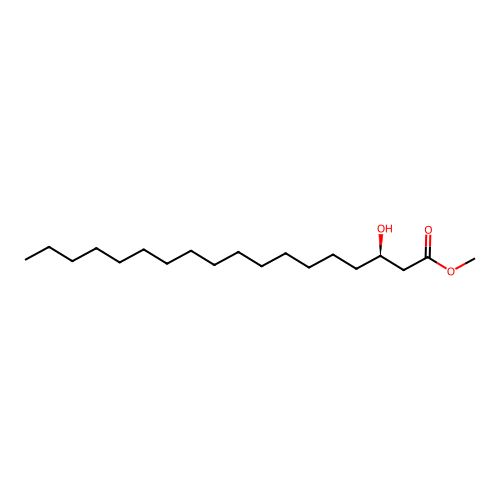 methyl (R)-3-hydroxyoctadecanoate structure