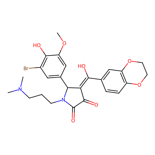 C25H27BrN2O7 structure