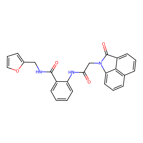 N-Furan-2-ylmethyl-2-[2-(2-oxo-2H-benzo[cd]indol-1-yl)-acetylamino]-benzamide structure