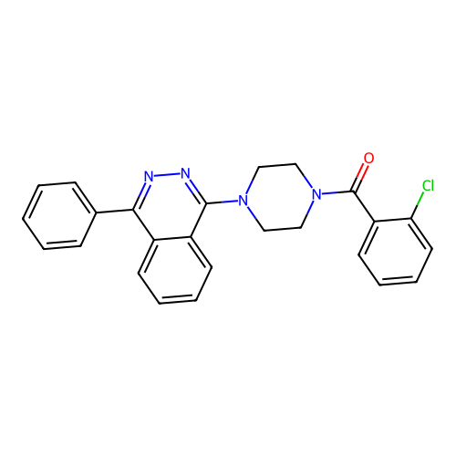(2-Chlorophenyl)(4-(4-phenylphthalazin-1-yl)piperazin-1-yl)methanone structure