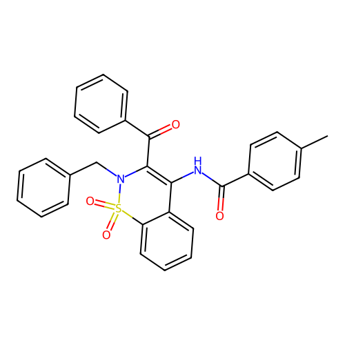 N-(3-benzoyl-2-benzyl-1,1-dioxo-1 structure