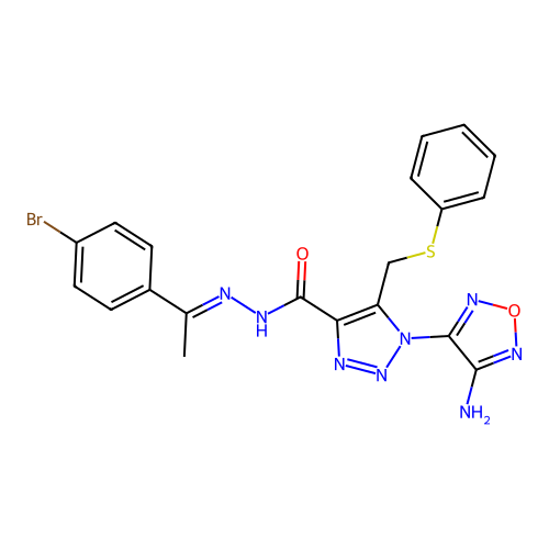 C20H17BrN8O2S structure