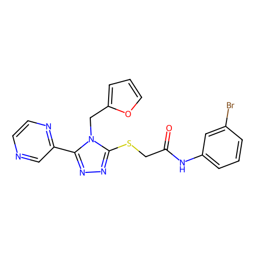 C19H15BrN6O2S structure