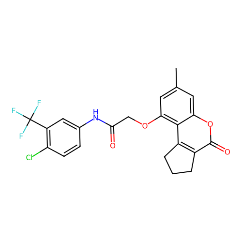 C22H17ClF3NO4 structure