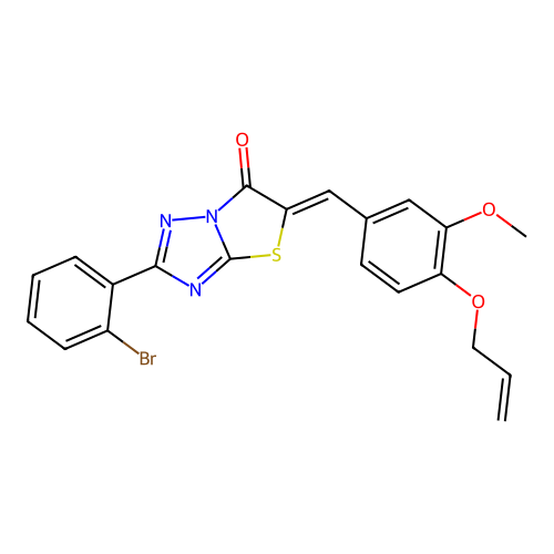 C21H16BrN3O3S structure