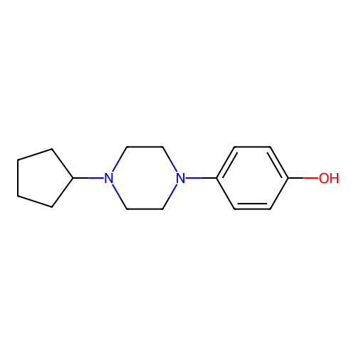 4-(4-Cyclopentylpiperazin-1-yl)phenol structure