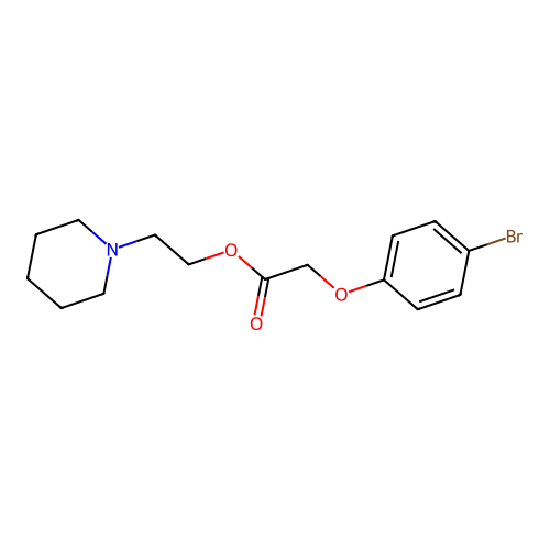 2-(Piperidin-1-yl)ethyl (4-bromophenoxy)acetate structure