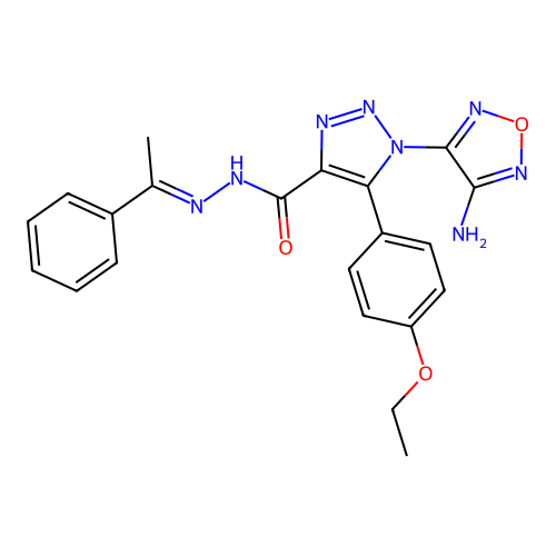 C21H20N8O3 structure