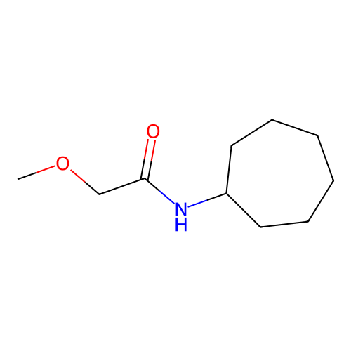 N-cycloheptyl-2-methoxyacetamide structure