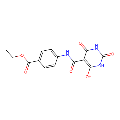 ethyl 4-[(6-hydroxy-2,4-dioxo-1H-pyrimidine-5-carbonyl)amino]benzoate structure