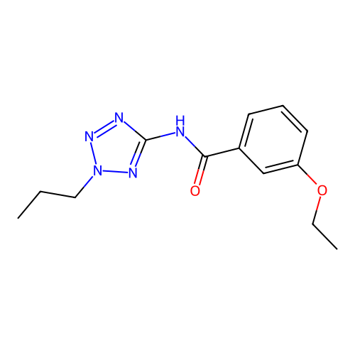 3-ethoxy-N-(2-propyl-2H-tetrazol-5-yl)benzamide structure