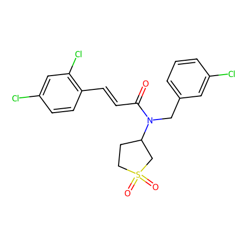 C20H18Cl3NO3S structure