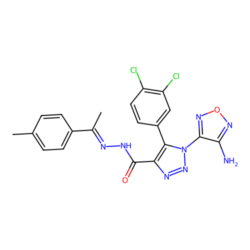 C20H16Cl2N8O2 structure