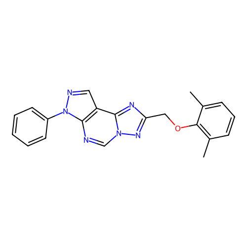 2,6-DIMETHYLPHENYL [(7-PHENYL-7H-PYRAZOLO[4,3-E][1,2,4]TRIAZOLO[1,5-C]PYRIMIDIN-2-YL)METHYL] ETHER structure